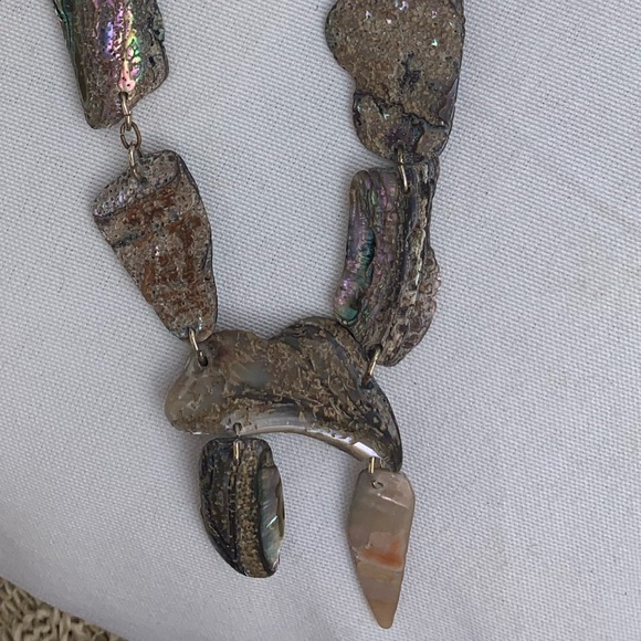 Gorgeous OOAK Abalone Shell Artesian jewelry Necklace Beach Vacation - Picture 12 of 13